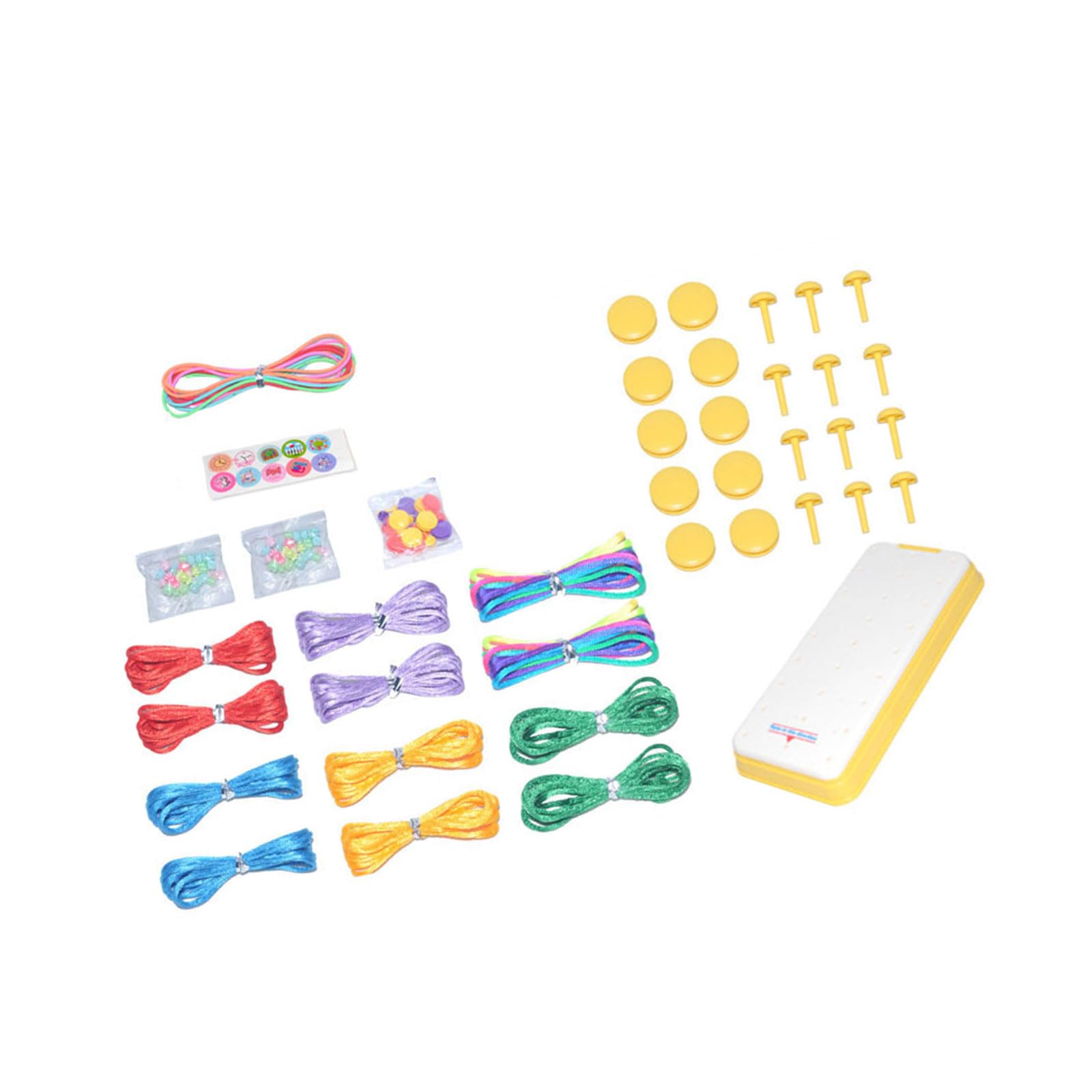 Piceioep Bracelets Making Set for Kids Adults Jewelry Supply with Weaving Tools Colorful Braiding Cords and Instruction Bracelets Set