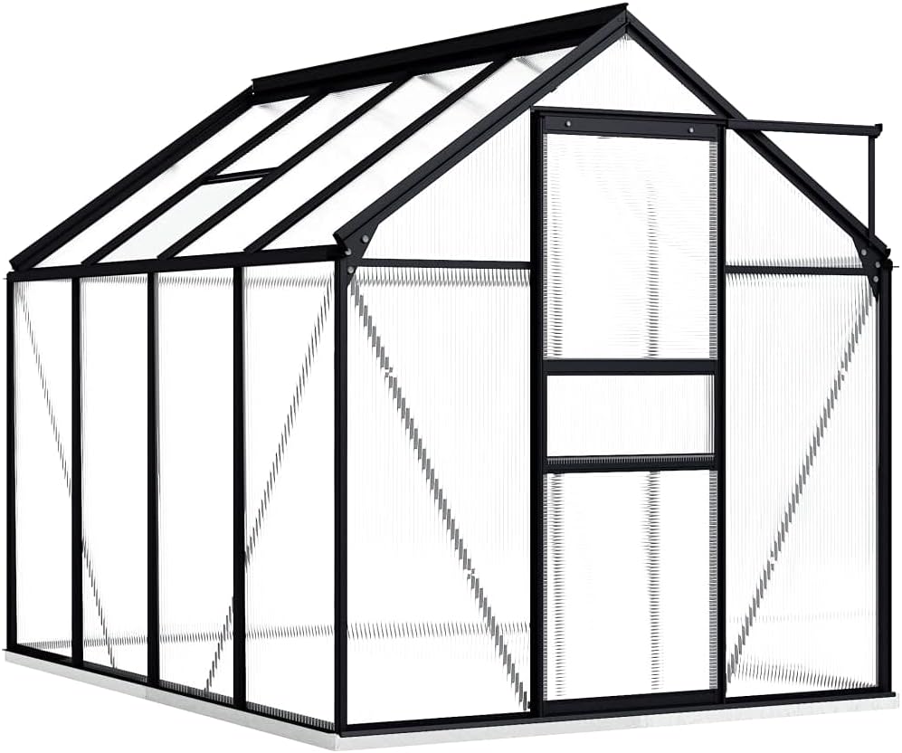 Assembled KCCLVER Greenhouse with base frame