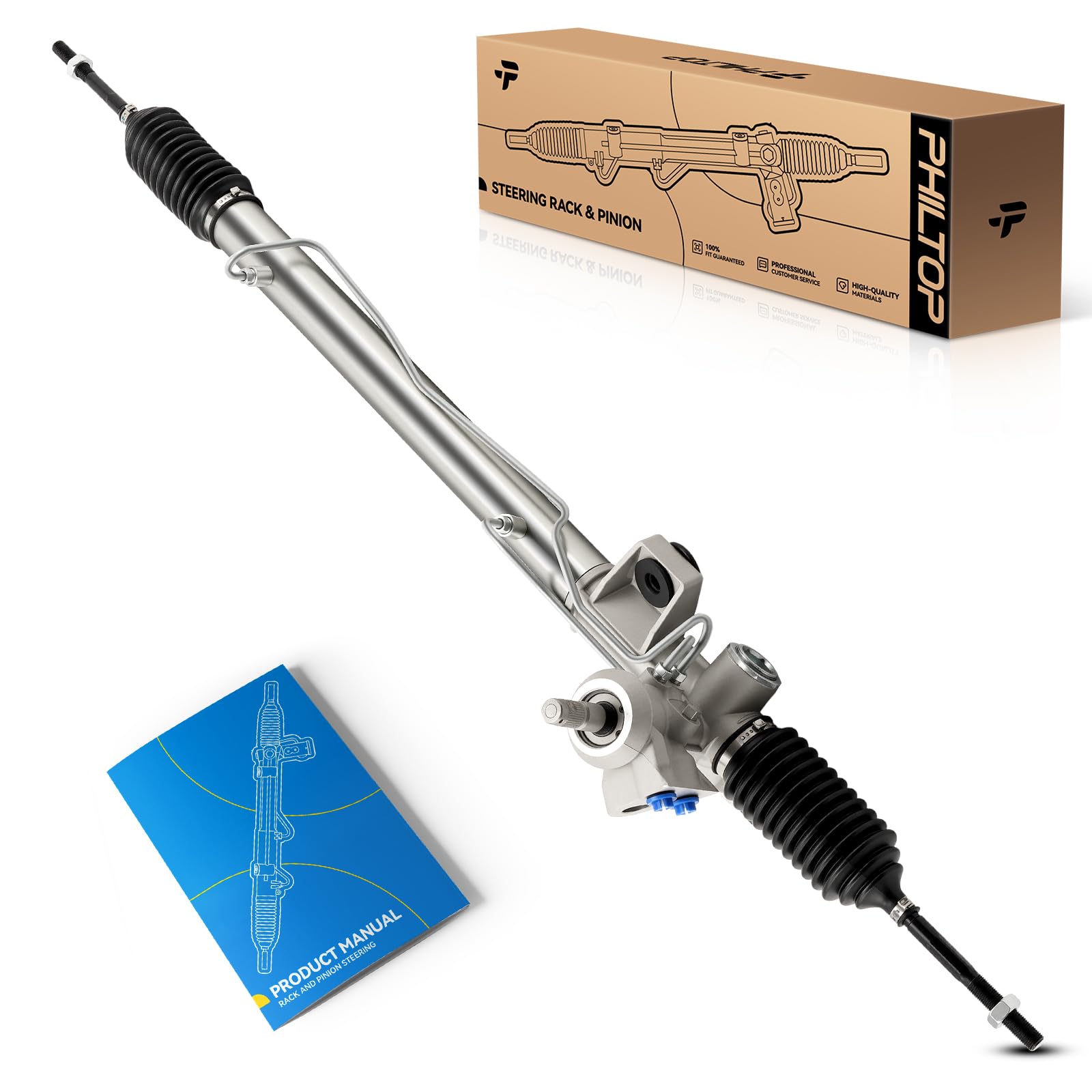 PHILTOP Hydraulic Power Steering Rack and Pinion for 2001-2004 Sebring/Stratus Replace# 22-356