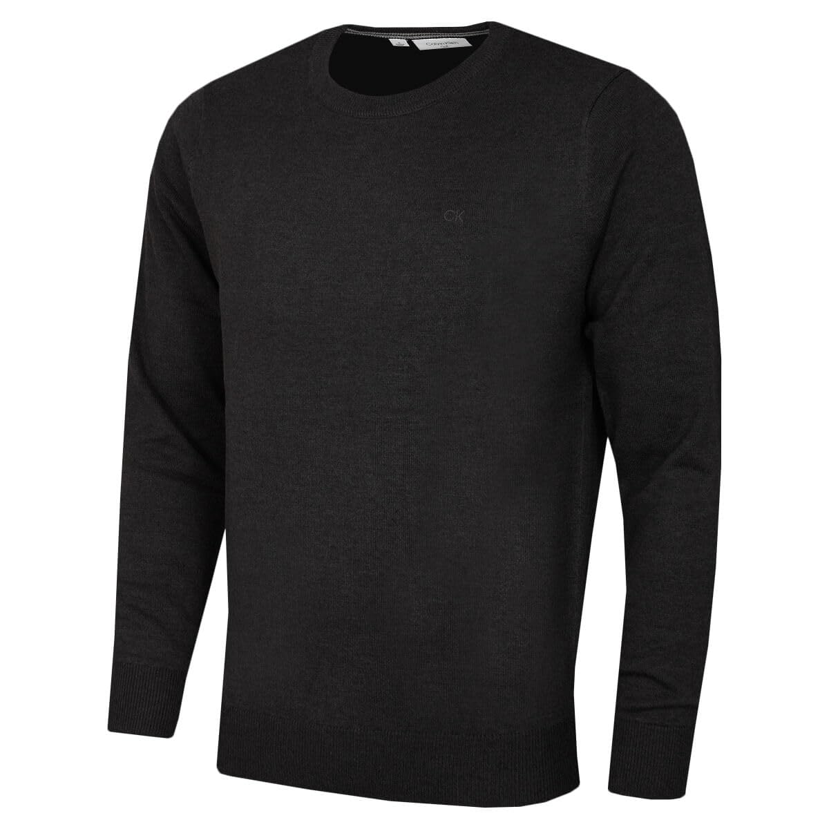 Calvin Klein Mens Crew Neck Cotton Sweater - Graphite - XXXXL