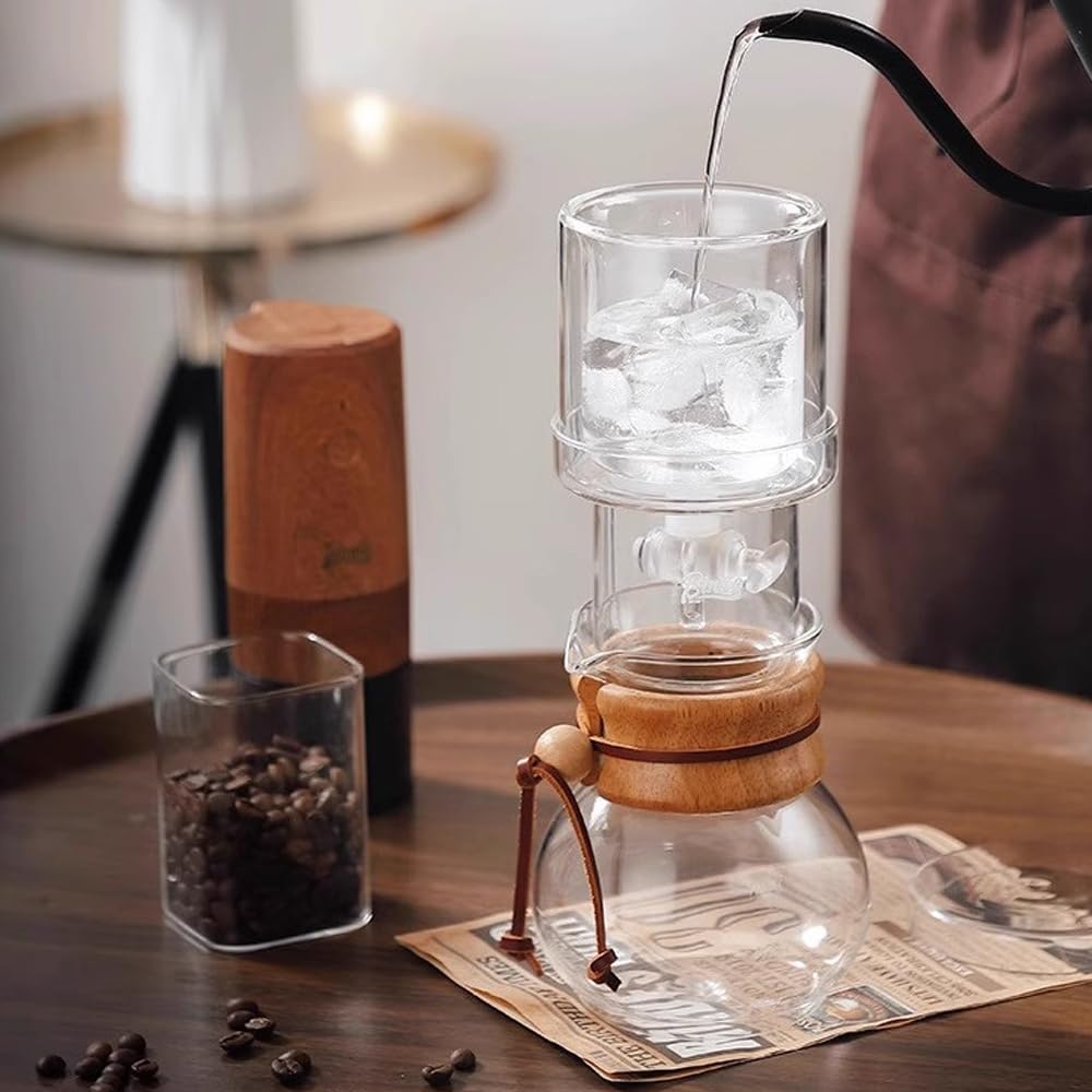 Cold Brew - Caffettiera con caraffa in vetro, per 1-4 tazze