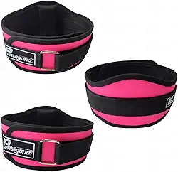 Cinturão Academia Tamanho Único Ajustável Pentágono New Sport, (Serve do PP ao GG), com Proteção Lombar e Fecho, Apoio Removível, Confortável e Seguro