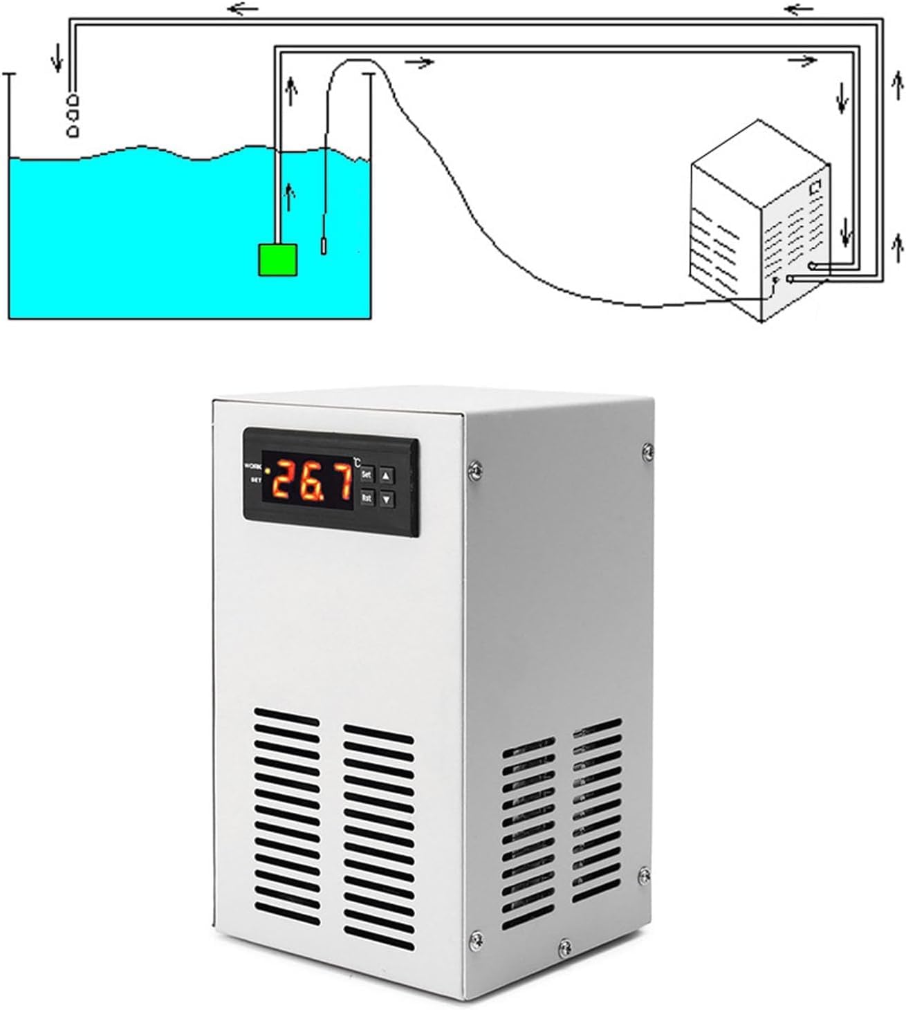 チラー 水槽用冷却クーラー YSZY-01 チラー 水槽用冷却クーラー YSZY