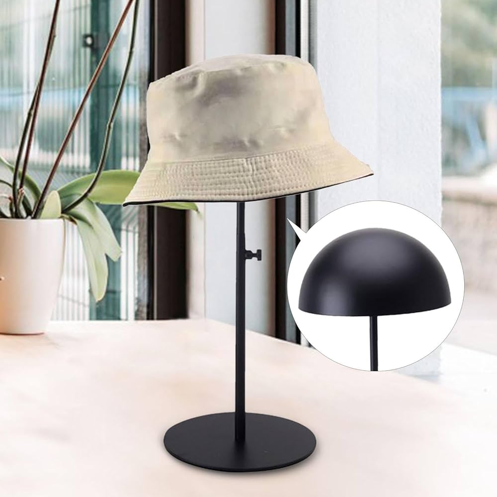 TAYA 帽子スタンド HAT-AL-M-MO 黒つや消し/5台 高さ調節可能