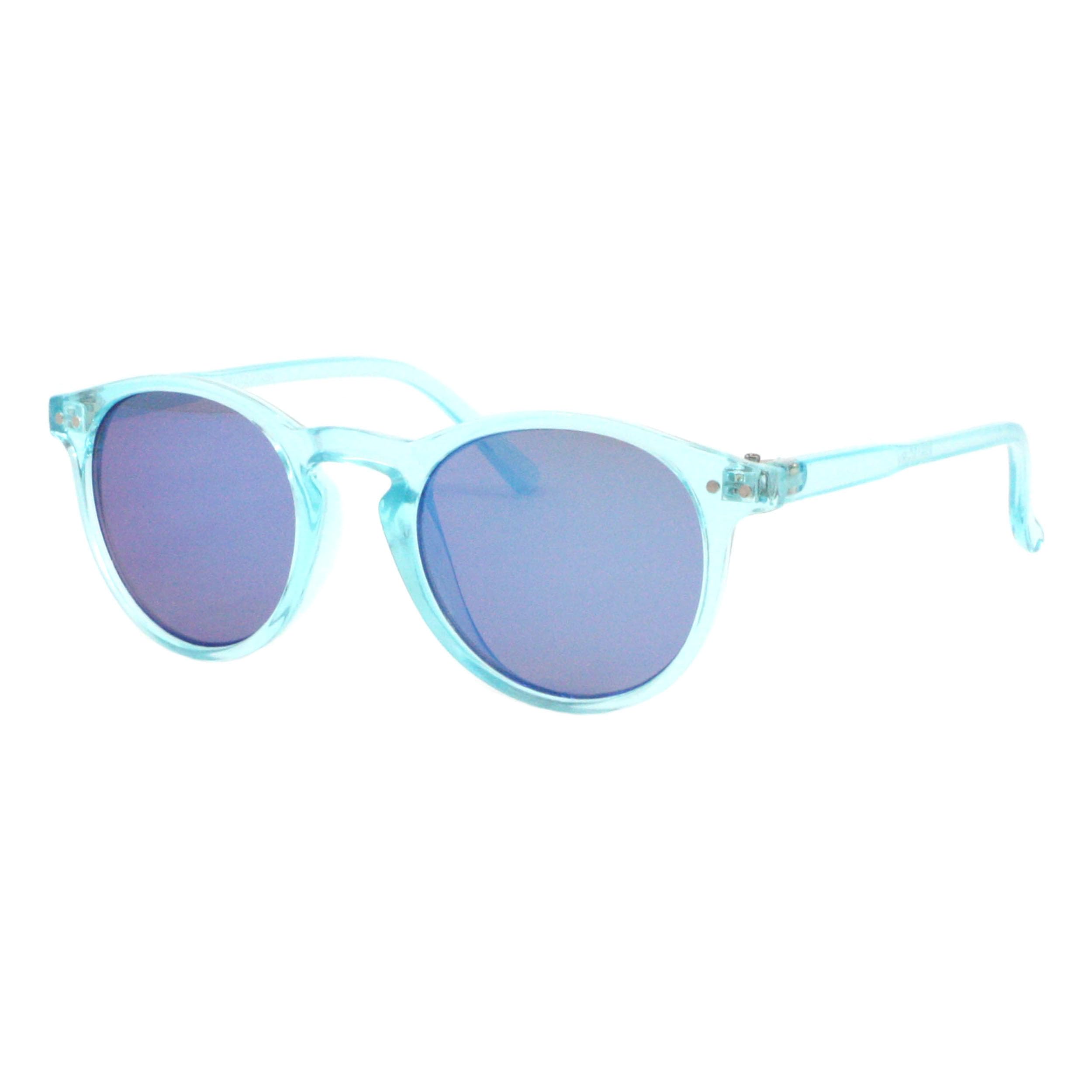 PASTL Kid's Sunglasses Girl's Fashion Round Keyhole Frame UV400 Mirror Lens