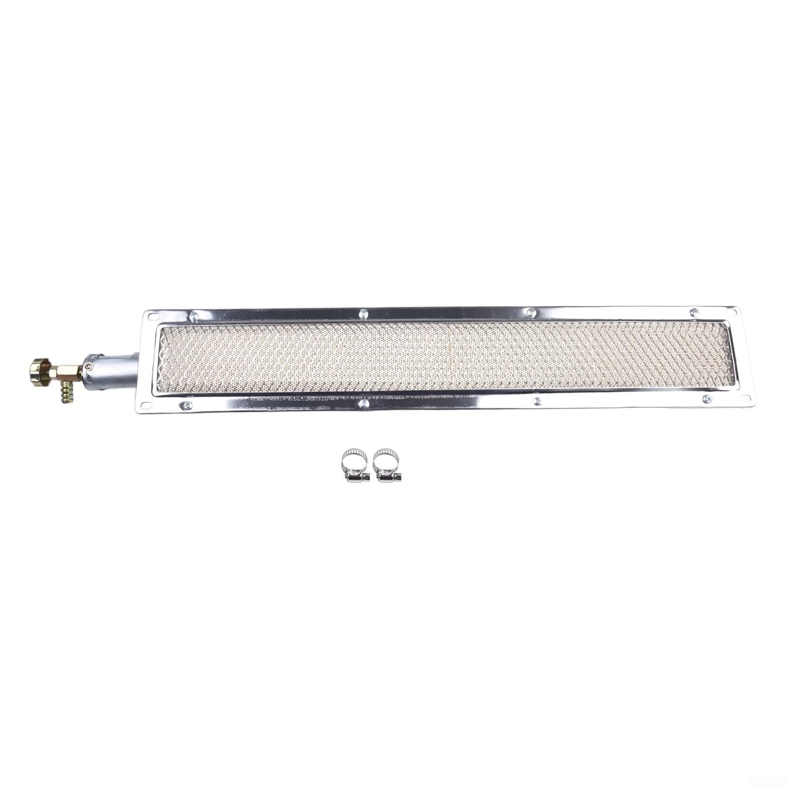 HpLive Quemador de cerámica por infrarrojos para barbacoa, quemador lateral de gas, pieza de repuesto para barbacoa, distribución eficiente del calor, diseño compacto, 41 x 8 cm, para la industria