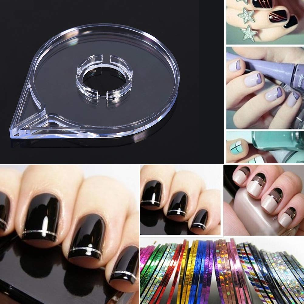 Nail Art Striping Tape Case – 6-teiliges Set Mit Aufbewahrungsbox – Für DIY Nageldesign, Maniküre Zubehör