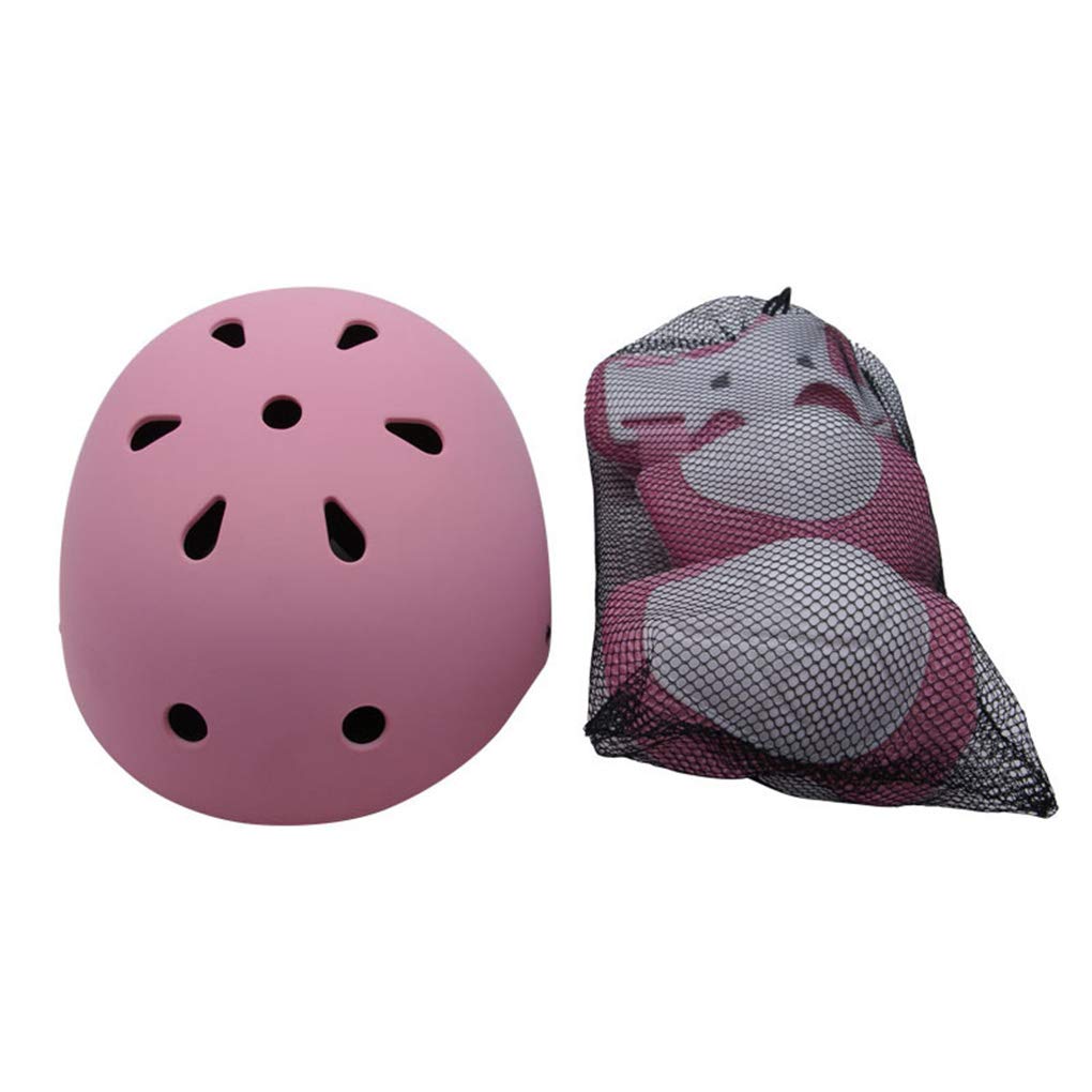 Casque Protection Enfant Sports Srotection Coudières Genouillère Protège Poignets pour Skateboard Roller Patin à Glace
