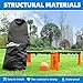 WIn SPORTS Volleyball Spike Game - Smash Ball Game Set Played Outdoors, Indoors,Beach, Backyard,Tailgate for Kids,Adults,Family, Includes 3 Balls,1 Playing Nets,1 Pump,Carry Case,Rules Book