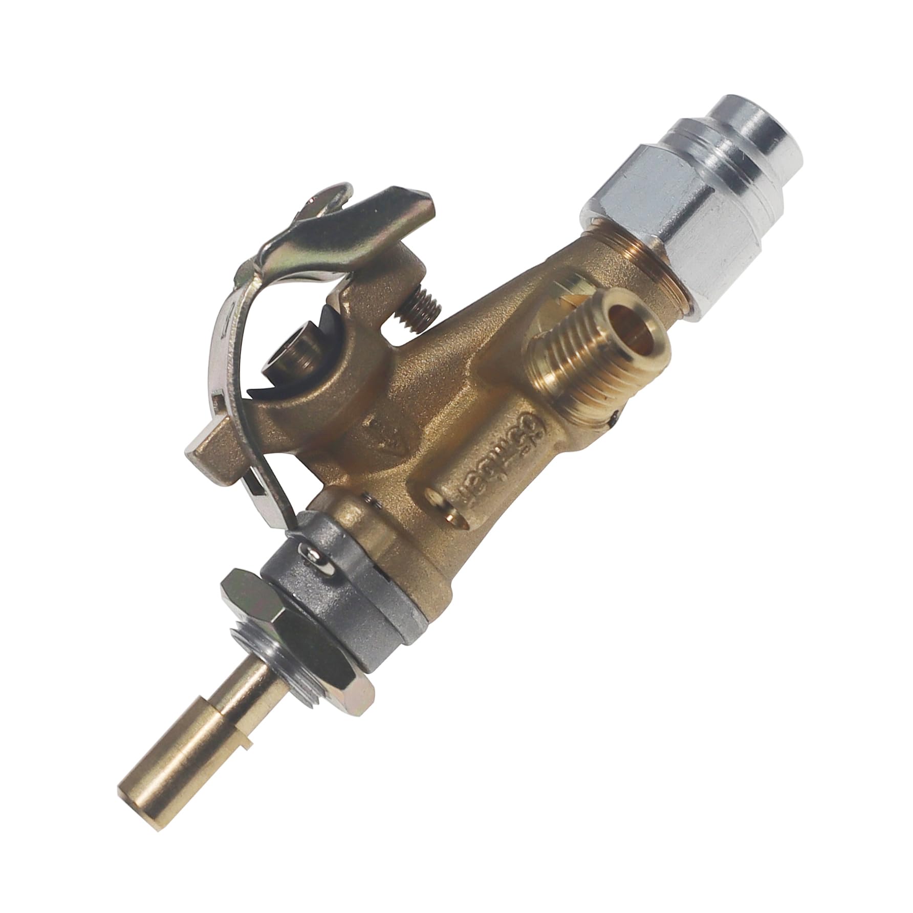 METER STAR Válvulas de seguridad de latón para barbacoa con imán Orkli Salida de gas con rosca 7/16"-20UNF