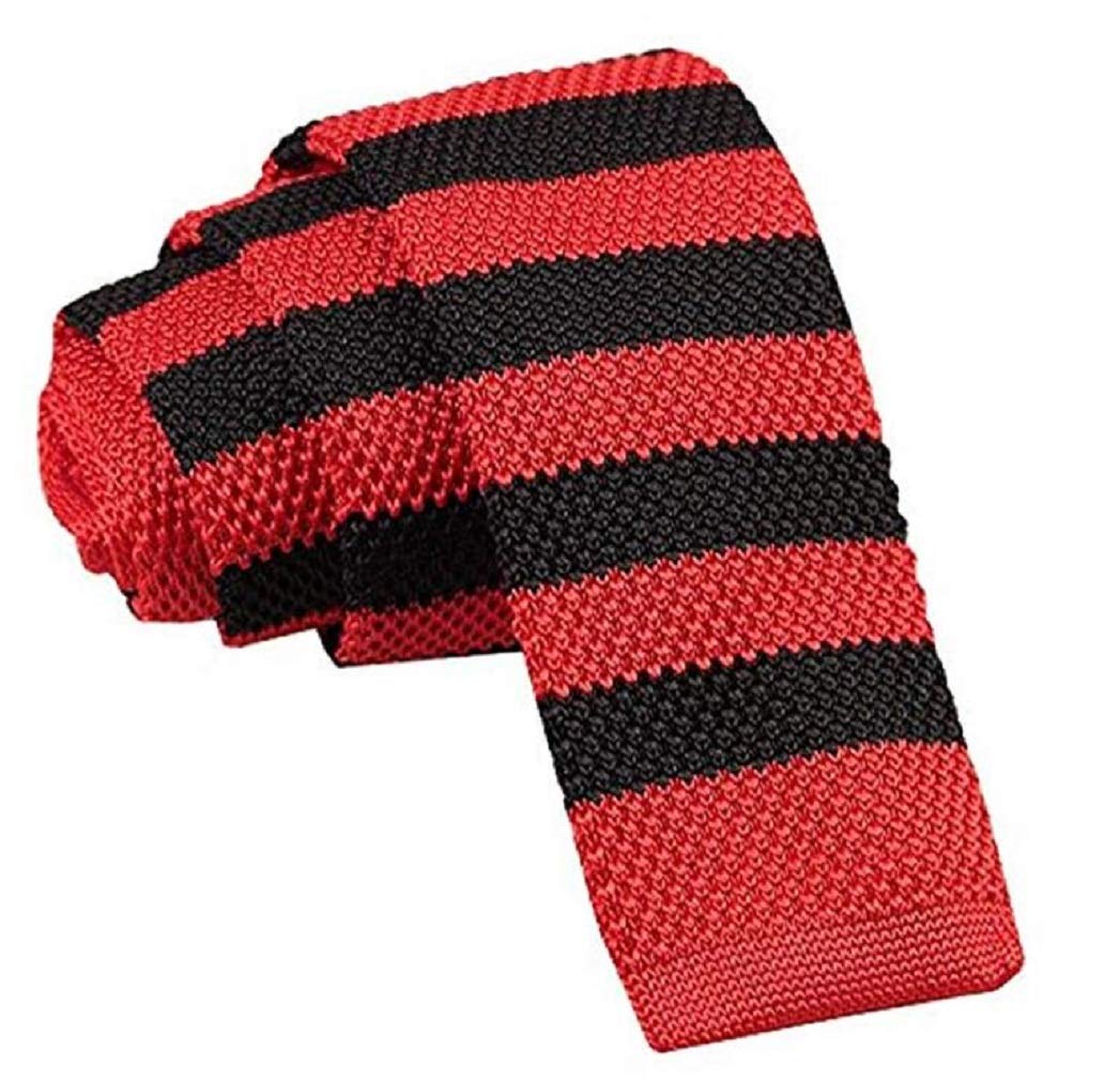 L&L® Men's Fashion Striped Knit Knitted Tie Slim Skinny Woven