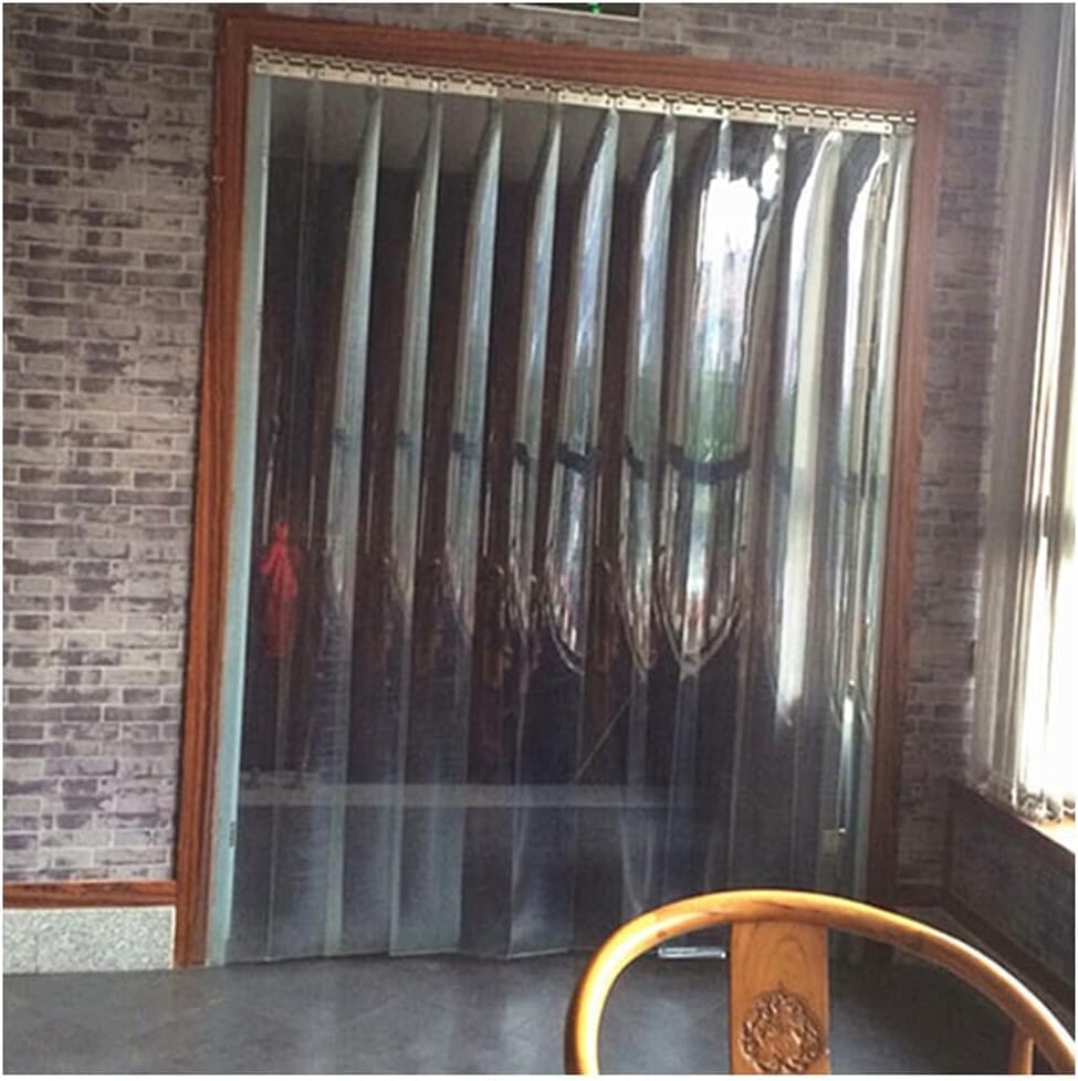 Rideau à barres en PVC 1.05x2.1m pour congélateur et isolation thermique