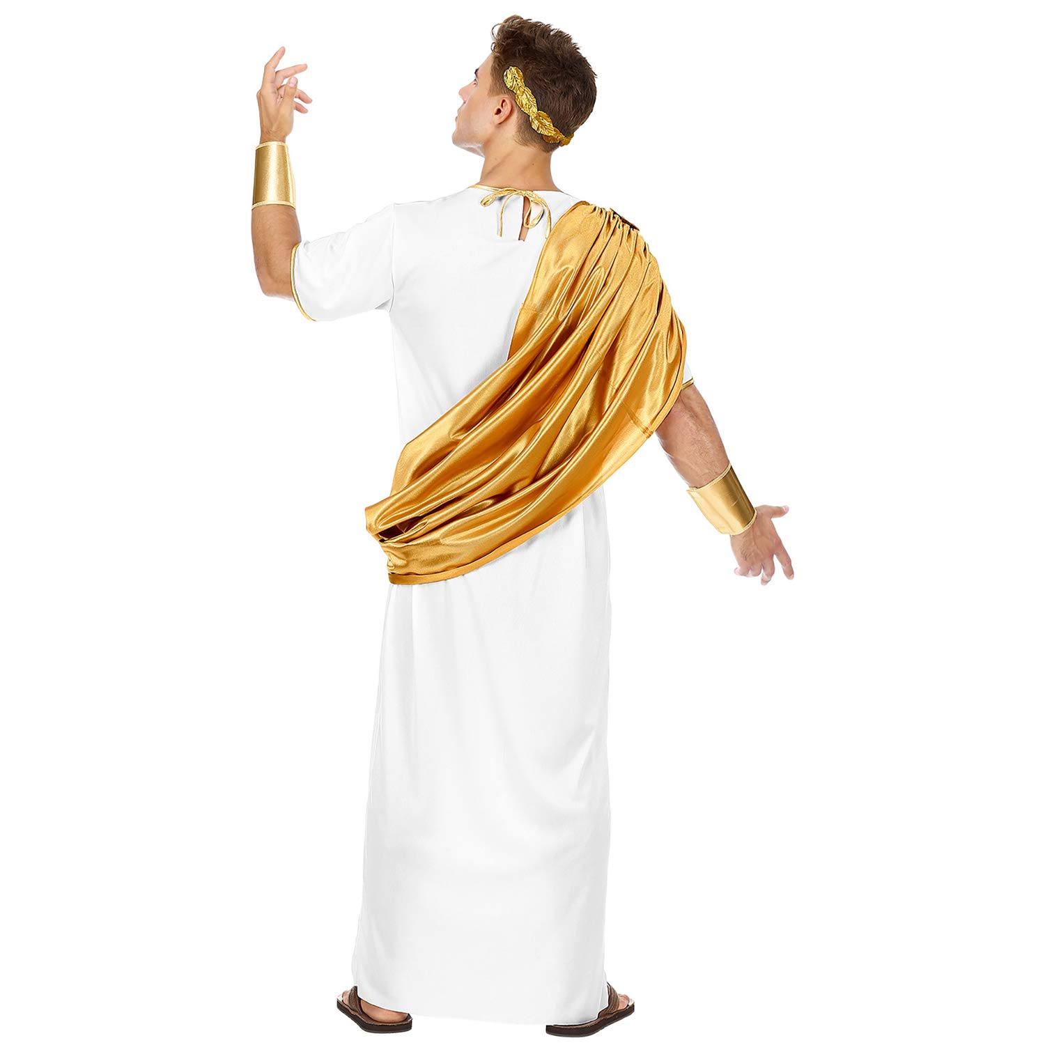 W WIDMANN MILANO Party Fashion - Caesar Toga Romans Greek Emperor Emperor Fancy Dress Costumes, White - Image 4