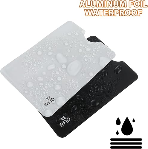 Miniatura 3 de simarro 10 fundas para tarjetas de bloqueo RFID, protector de tarjetas de crédito con bloqueo RFID, fundas seguras para tarjetas de identidad RFID