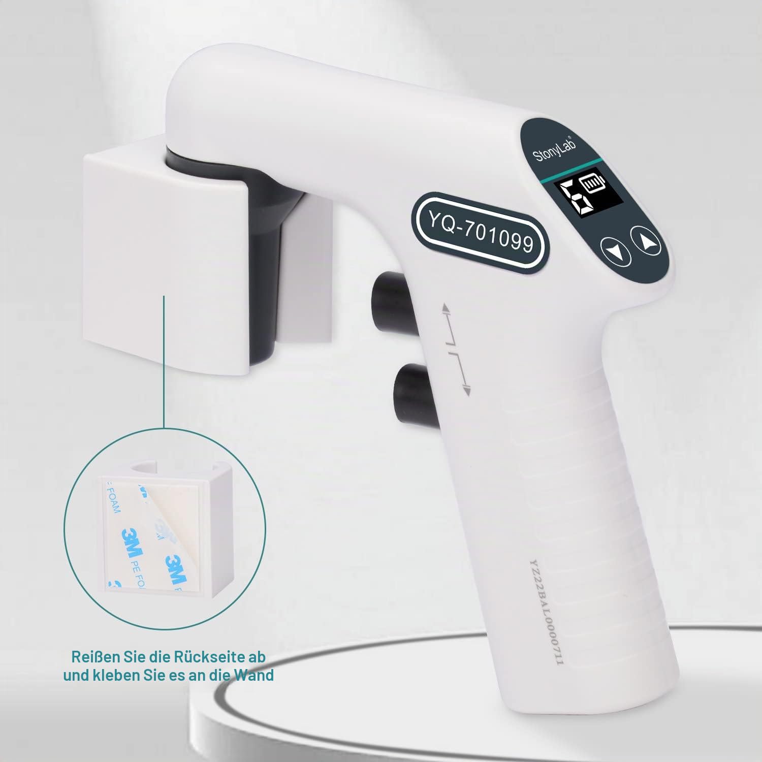 stonylab Motorisierte Pipettierhilfe mit Digitalanzeige, 0,1-50 ml Pipettenregler Elektronischer Pipetten Leichter Wiederaufladbarer Motorisierter Elektrischer Pipettencontroller Pipettenfüller, 220V