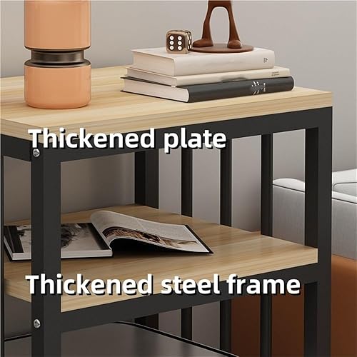 Miniatura 3 de Over The Sweeping Robot The Table Storage Rack - Armario de vacío robot de 2 niveles, armario de almacenamiento con almohadilla para los pies,