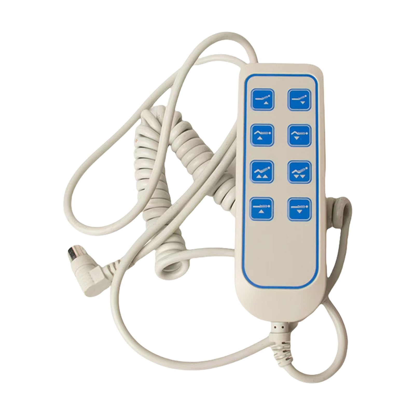 Zwwaazhf White 8 Pin Lifting Bed Remote Control Electric Push Rod Controller Electric Operating Table Manual Controller Enduring Lift Chair Hand