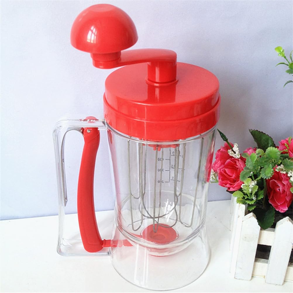 KICHOUSE Manual Cake Dispenser and Measuring Cup for Pancakes Donuts and Muffins Versatile Mixing Tool and Cream Separator