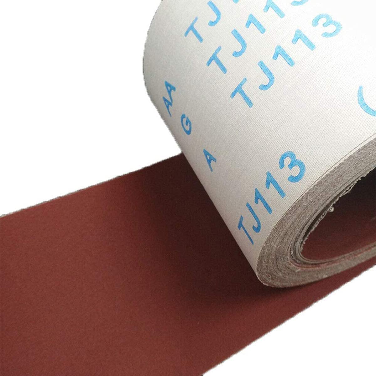 Rollos de lija abrasivos de 10 x 100 mm, rollo de papel de lija para metal y madera, grano 180