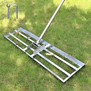 Plutohiker 7FT Edelstahl Rasen Rakel 100x25cm
