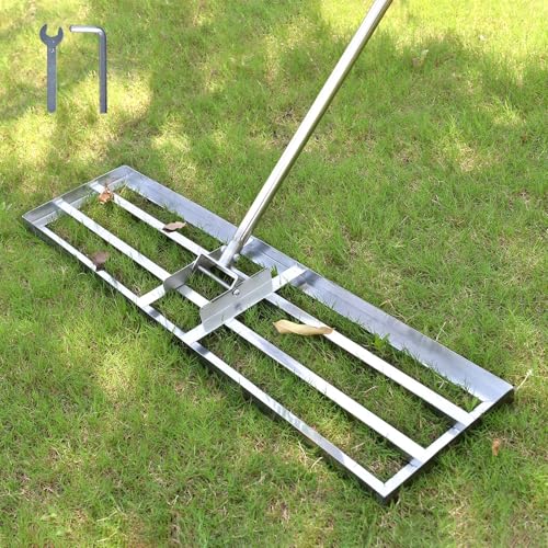Plutohiker 7FT Edelstahl Rasen Rakel 100x25cm