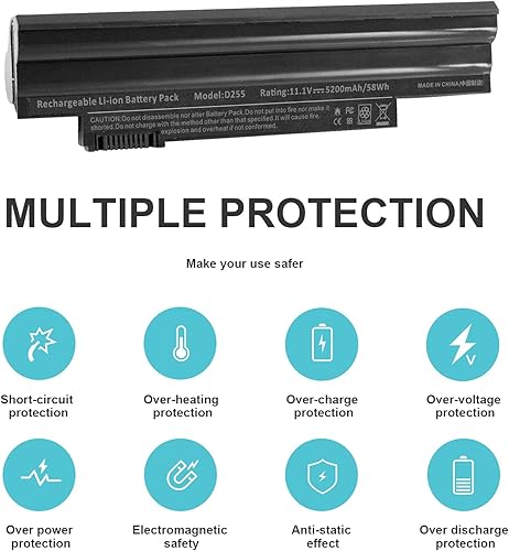 Miniatura 4 de Fancy Buying Batería para laptop Acer Aspire One D255 D257 D260 522 722 Al10a31 Al10b31 Al10bw Al10g31 Bt.00603.121 Lc.btp00 Gateway LT23 LT25