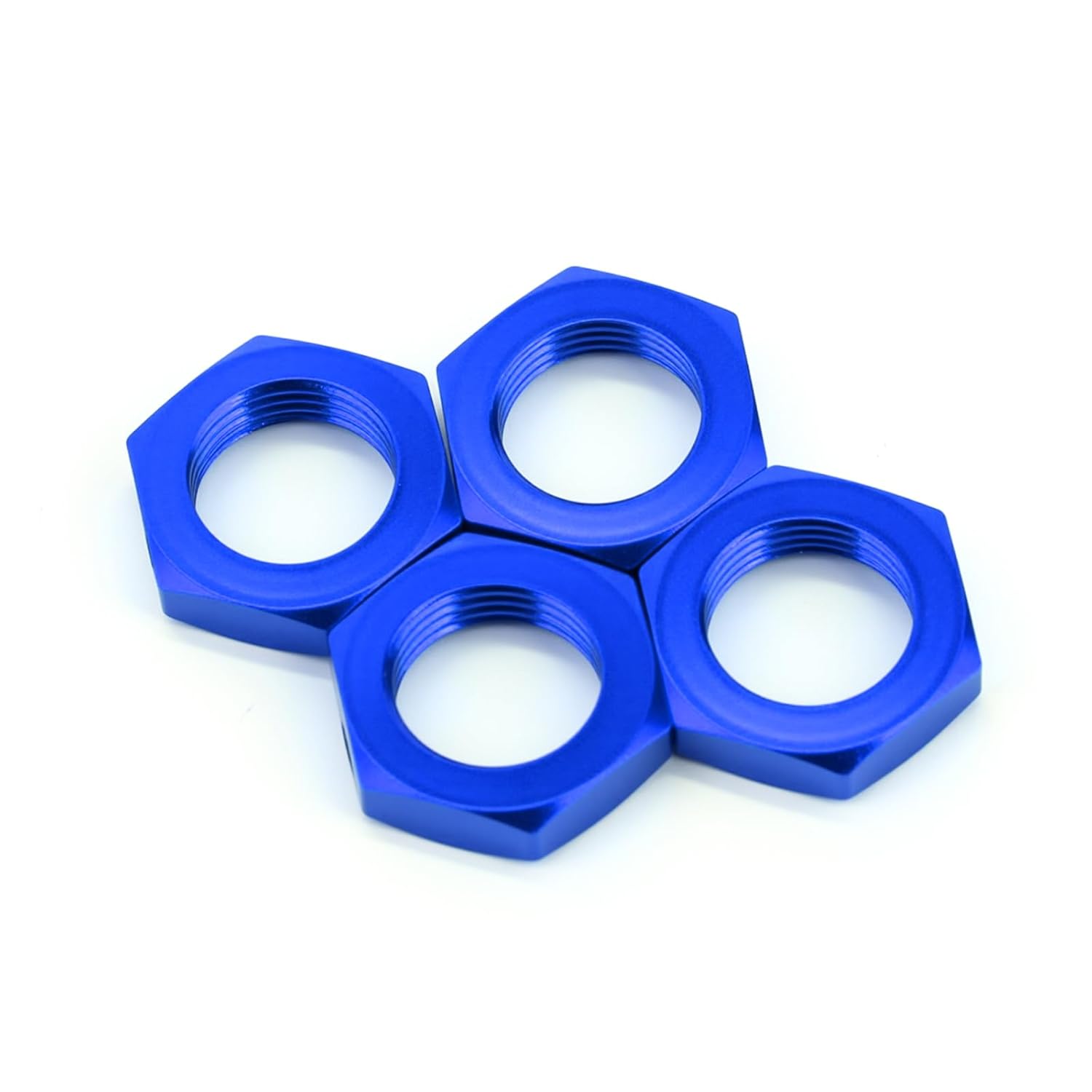 Aluminum Alloy 17mm Wheel Hex Nut Upgrade Part for Arrma 1/8 Typhon 3s 1/10 Big Rock V3 (Blue)
