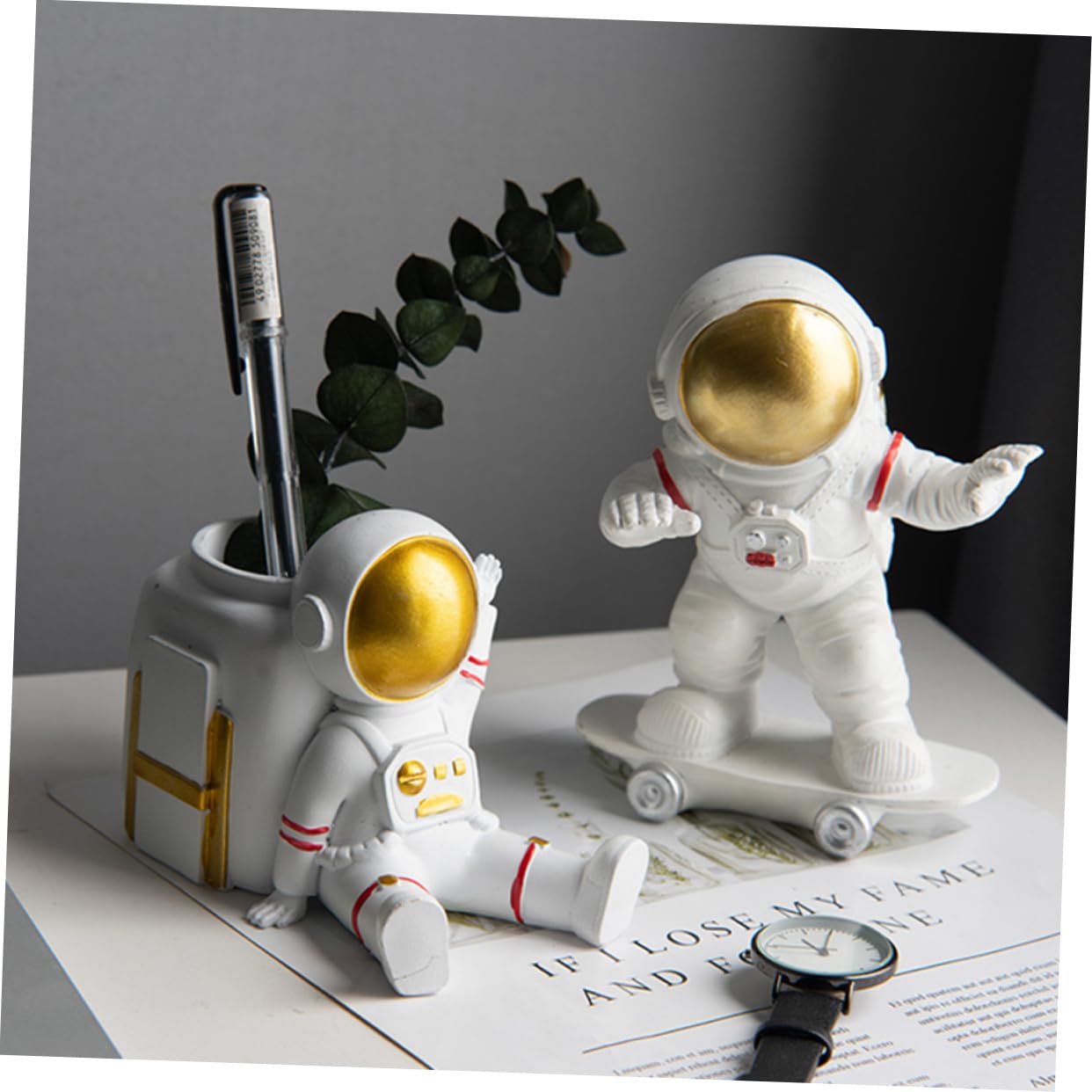 Figuritas De Astronauta para Decoración del Hogar Adorable Adorno Espacial Hecho Mano para Habitaciones Infantiles y Colecciones Personales