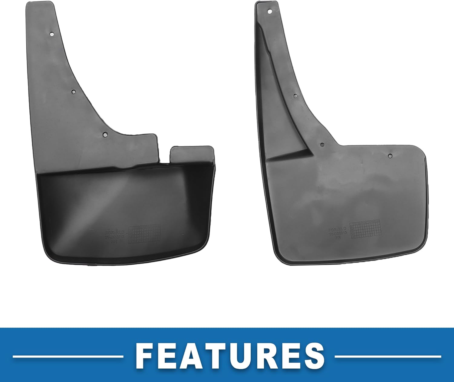 Mud Flap Splash Guard with Mount Accessories Front & Rear Side Mud Guard for Cadillac Escalade (Sport Utility) 2007-2014 (Set of 4)