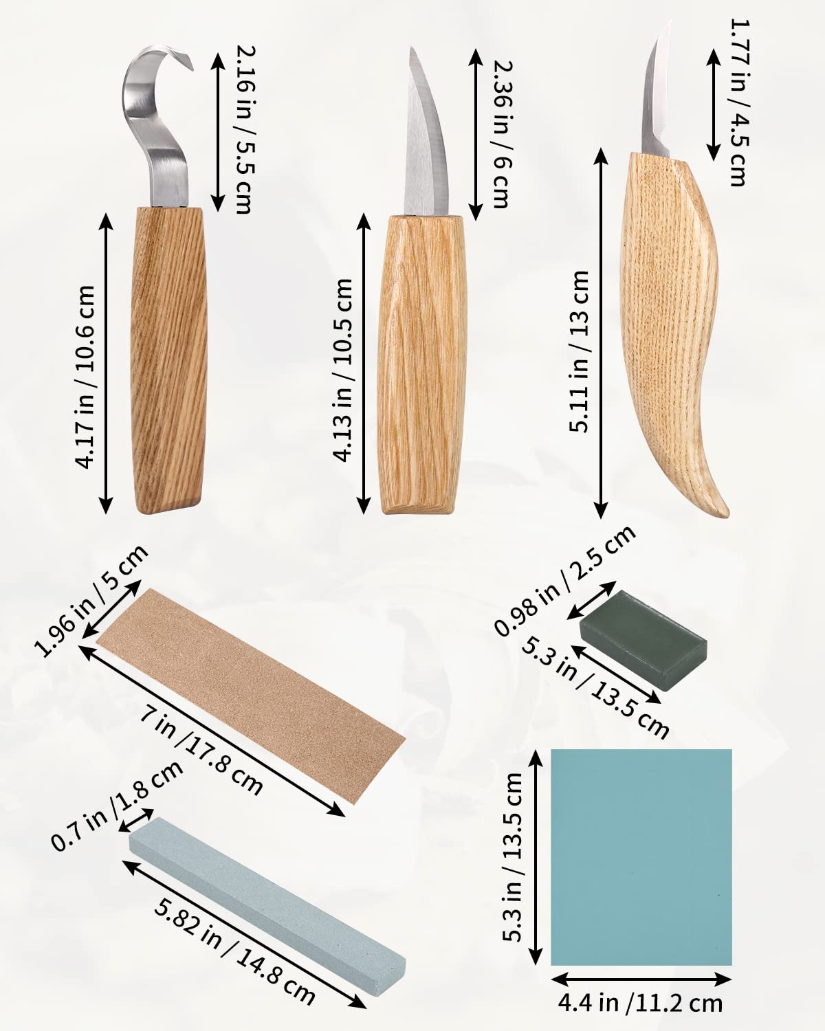 Zestaw narzędzi do rzeźbienia w drewnie, 22 PCS Wood Carving Tools, Wood Carving Knife Tools Ideal Carving Knife Set For Beginners, DIY Carving Set With Gloves.