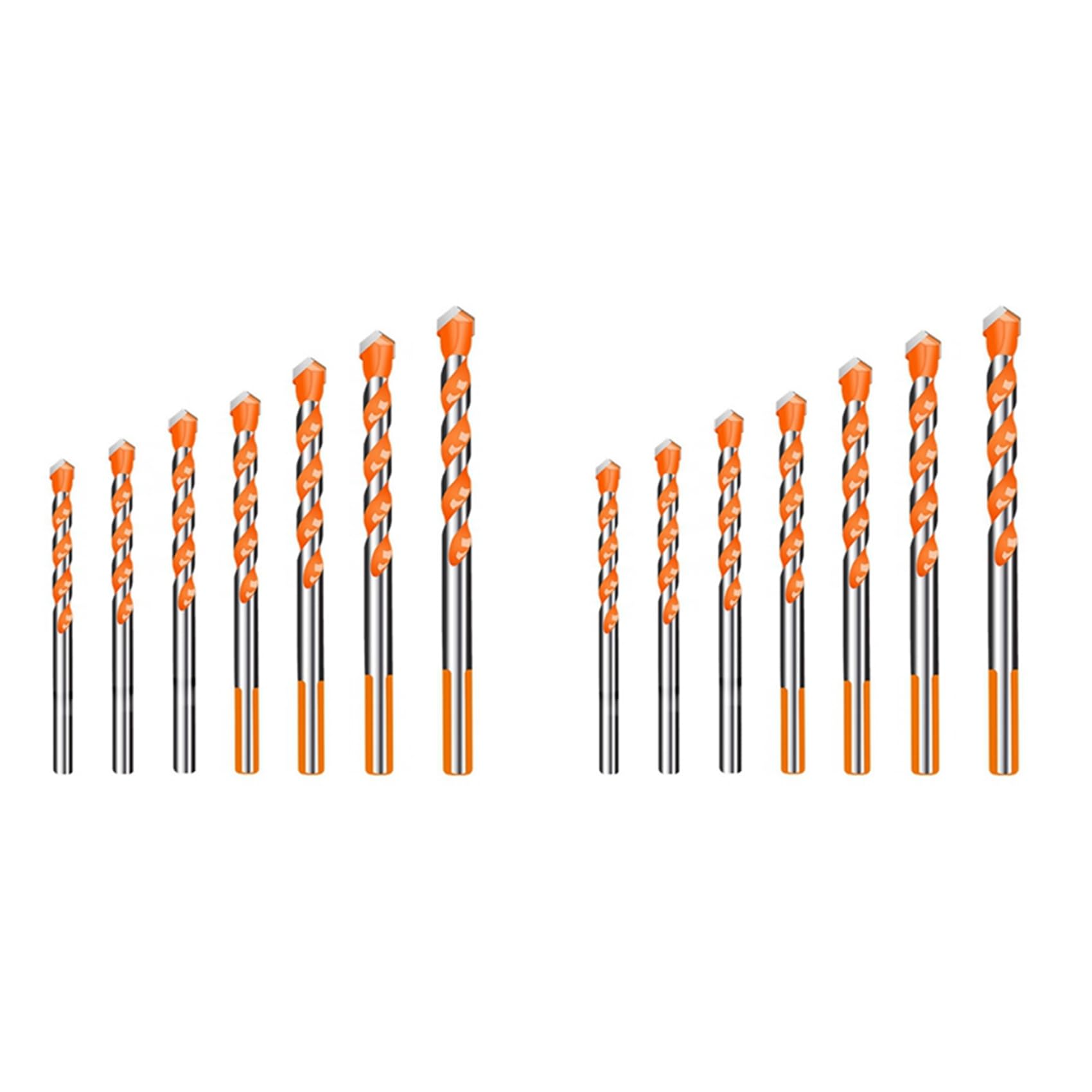 Jnchdghwa As Shown 14Pcs Ultimate Drill Bits,Concrete Drill Bit, Drilling And Punching Work Kit For Ceramic Tile, Concrete, Brick, Glass