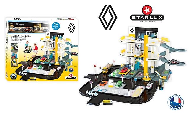 Foto 2 de 7 de Starlux - Super Garage Renault Completo 3 Niveles con 2 m de Circuito - Fabricado en Europa - 401304