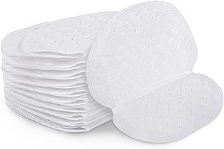 50 Pcs Underarm Sweat Pads, Armpit Sweat Pads for Women and Men, Disposable Underarm Pads for Sweating Women Comfortable Unflavored Non Sweat Armpit Protection (5.1 * 3.54 inch, 50)