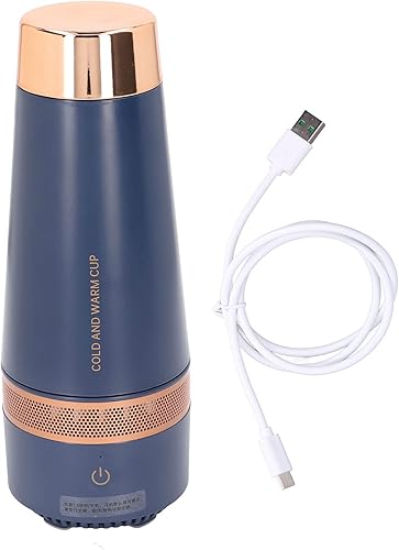 Hervidor de coche de 11.2fl oz, taza de refrigeración de calefacción para agua de calefacción de acero inoxidable para viaje, taza de café