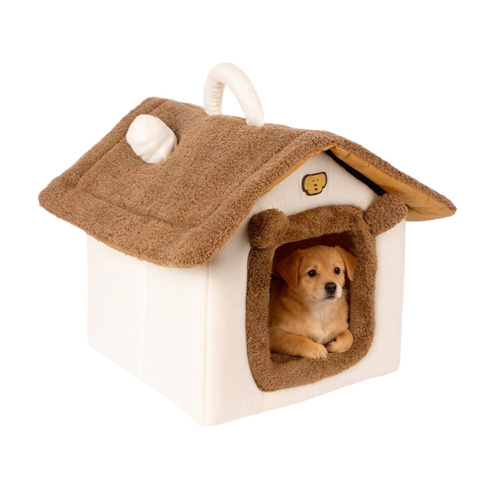 Nid confortable pour chat avec tunnel de couchage d'hiver et intérieur