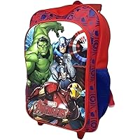 Children's Marvel Avengers Character Luggage Deluxe Wheeled Trolley Backpack Suitcase Cabin Bag