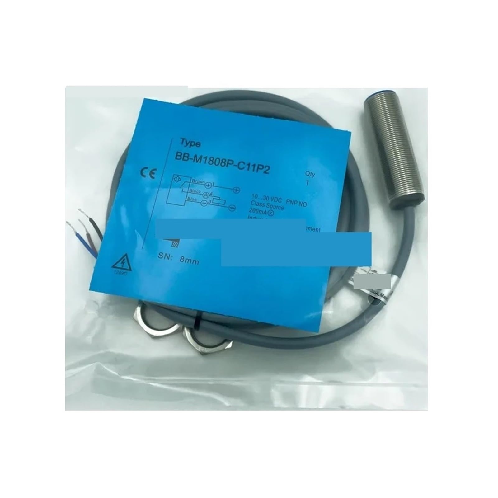 Détecteur inductif M18 PNP commutateur de proximité 3 fils Normalement Ouvert BB-M1808P-C11P2