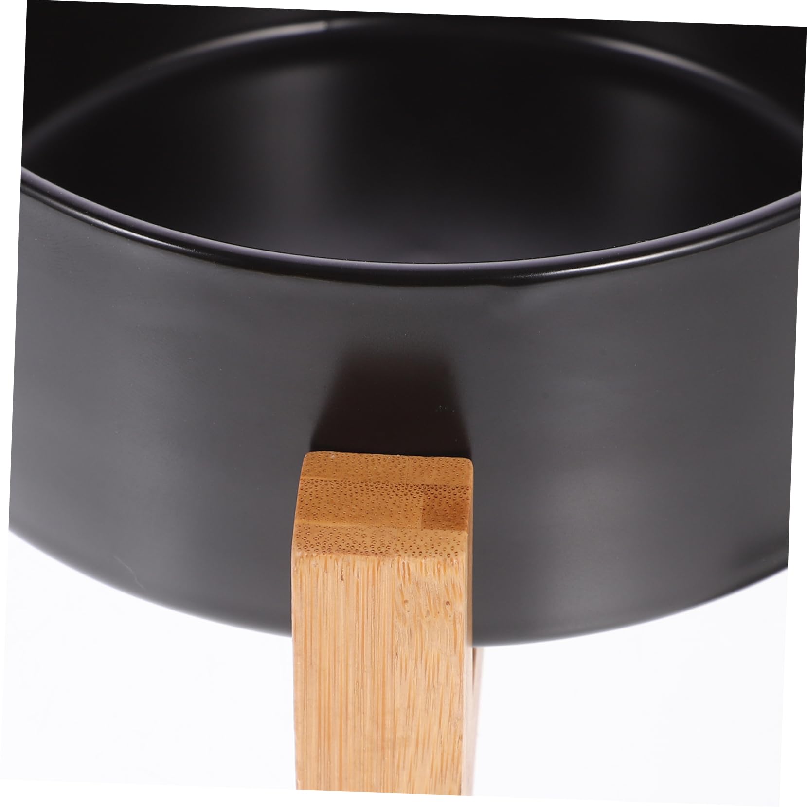 HEMOTON Comederos de Cerámica para Perros y Gatos con Soporte de Madera Antideslizante Comedero Mediano para Alimento y Agua para Mascotas