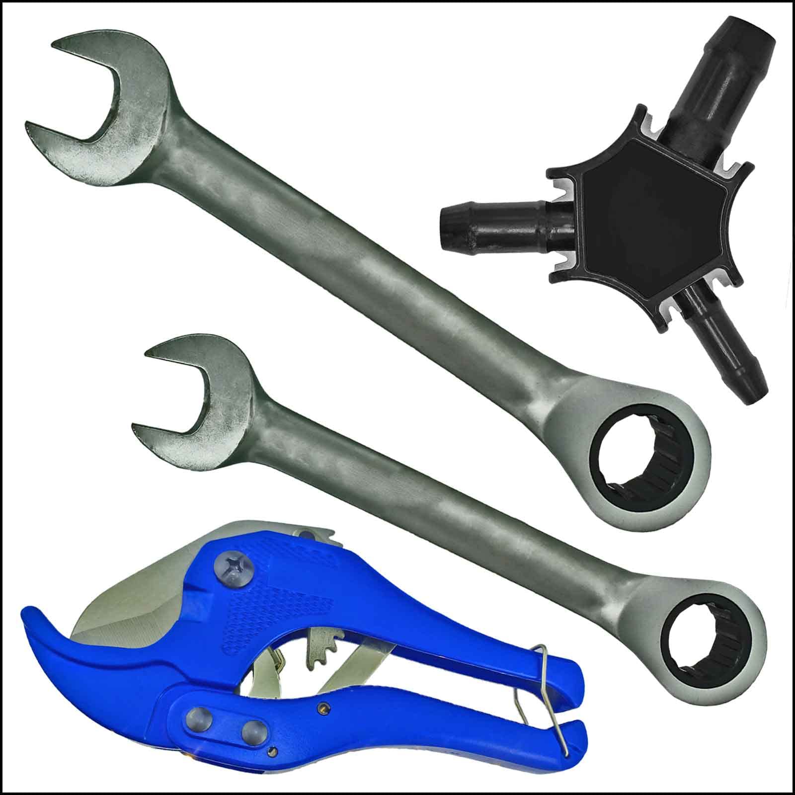 MegaHaustechnik 4 Stück Schraubfitting Verbundrohr, T-Stück, 32x3 mm