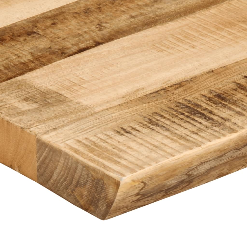 vidaXL Tischplatte, Holzplatte für Tisch Esstisch Couchtisch, Massivholzplatte Baumkante, Ersatztischplatte, 60x40x2,5cm Raues Mango Massivholz