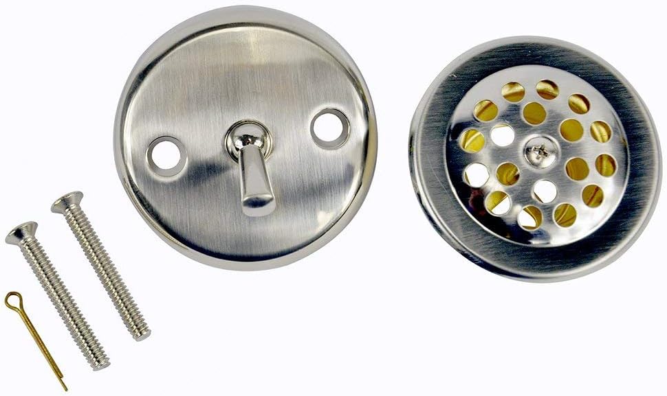 89242 Trip Lever Tub/Bath Drain and Overflow Trim Kit/Plate in Brushed Nickel
