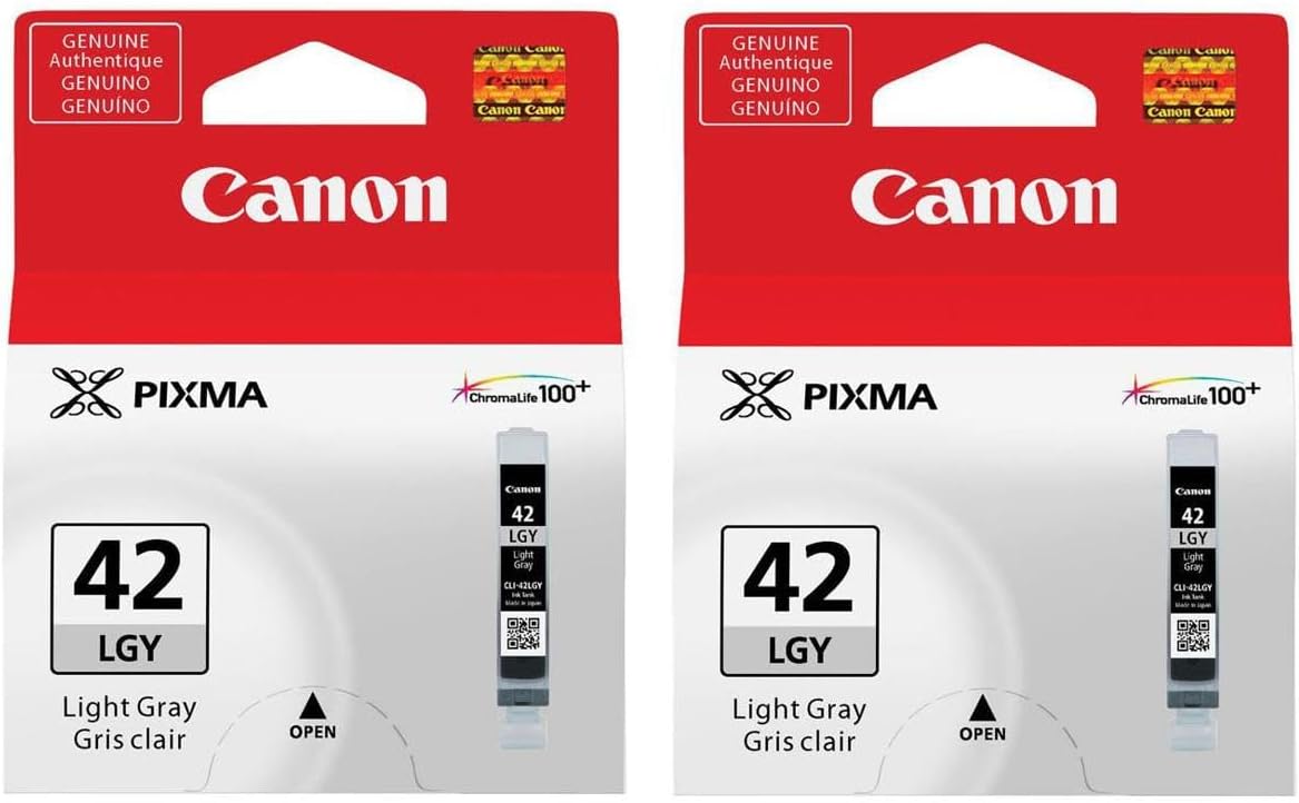 Canon CLI-42 Light Gray Ink Cartridge, 2-Pack