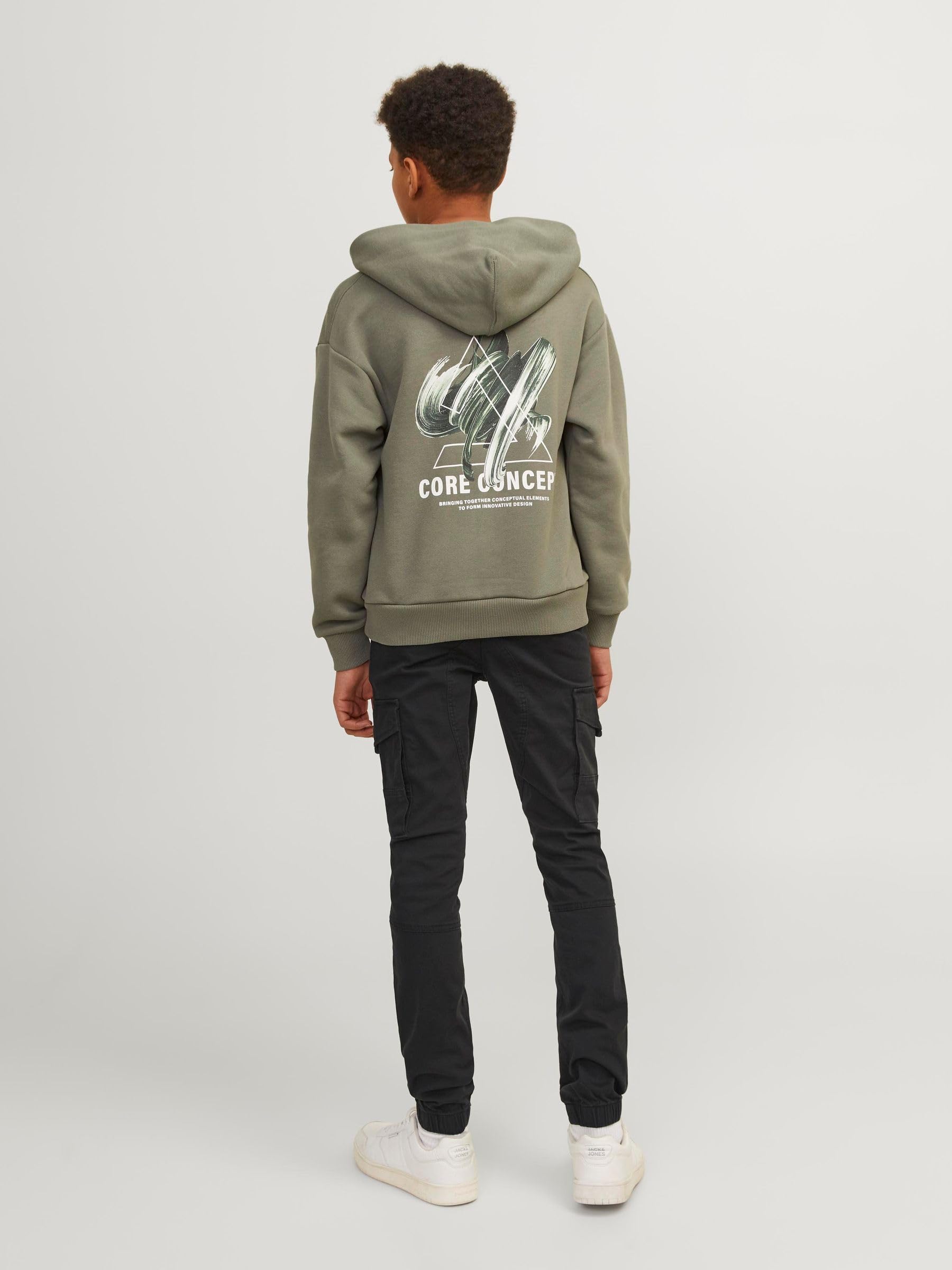 JACK & JONES dżinsy chłopięce Jjipaul Jjflake Akm 542 Olive Noos Jr