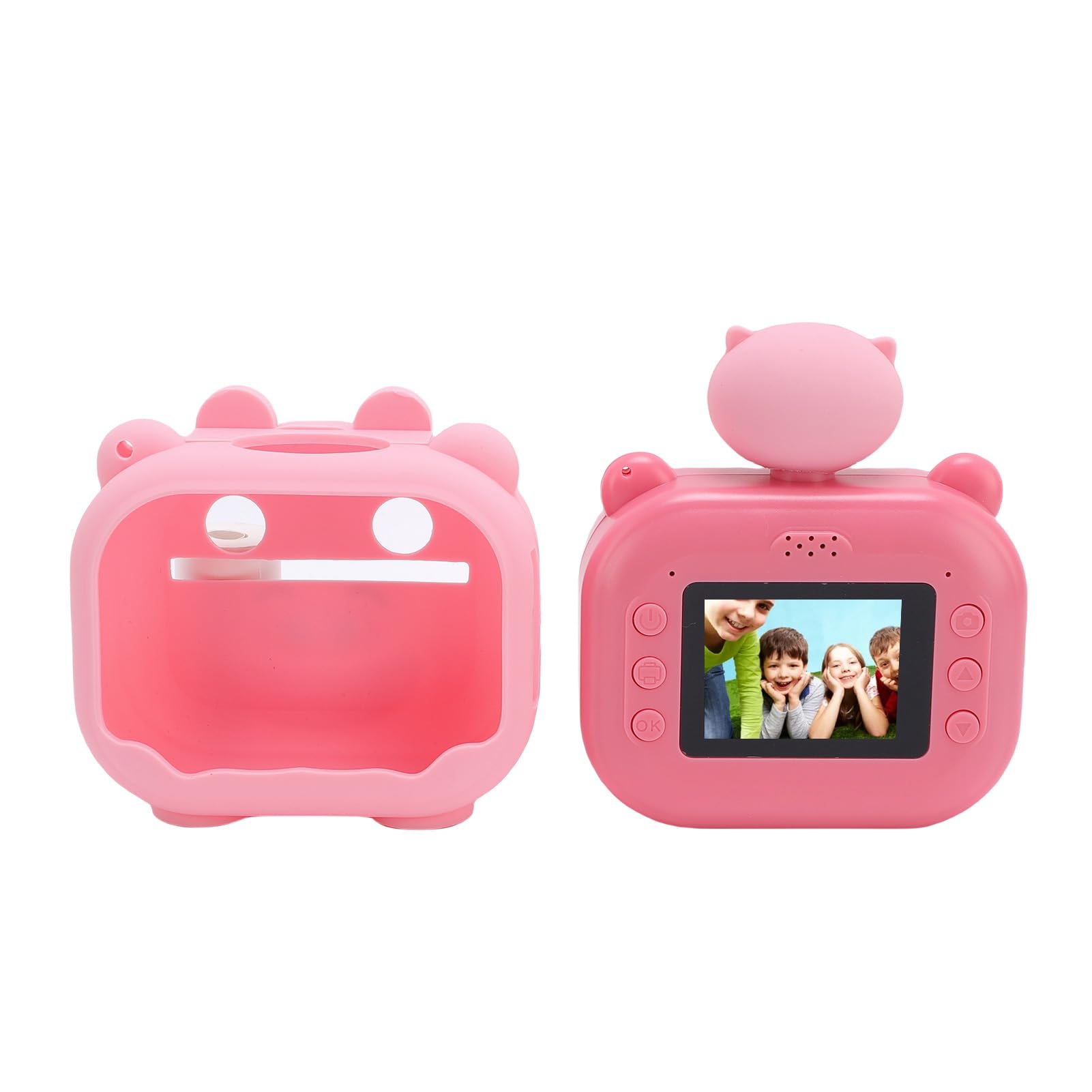 KIMISS Inkless Thermal Printing HD 48MP Digital Camera Cartoon Rotated Lens Travel-image-36