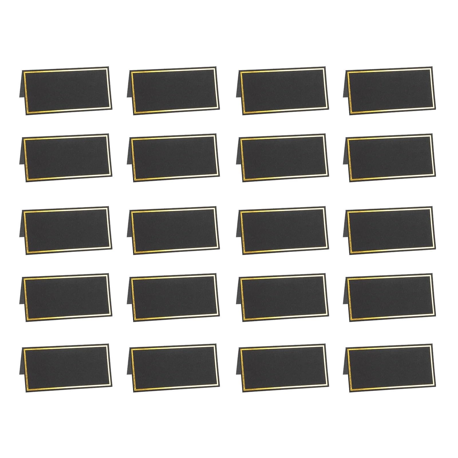 Cartes de table réservées dorées à la feuille d'or pour un plan de table de mariage élégant - 7
