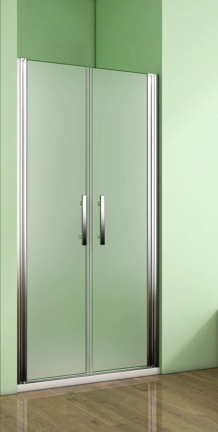 Aica Sanitär 100 x 195 cm Duschtür Pendeltür Duschabtrennung aus 6mm Sicherheitsglas mit Nanobeschichtung