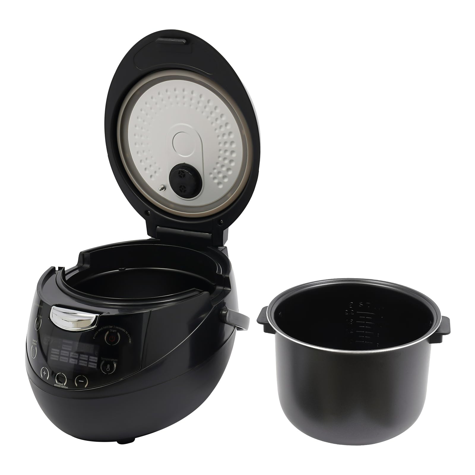 Boba Maker Machine 6L Máquina eléctrica comercial para hacer perlas de tapioca, cocina automática de té de burbujas con olla antiadherente y pantalla LED para tiendas de té con leche