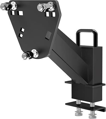 Soporte para neumáticos de repuesto con bolsillo de estaca, soporte de montaje de neumático de repuesto para remolque, recubrimiento en polvo negro