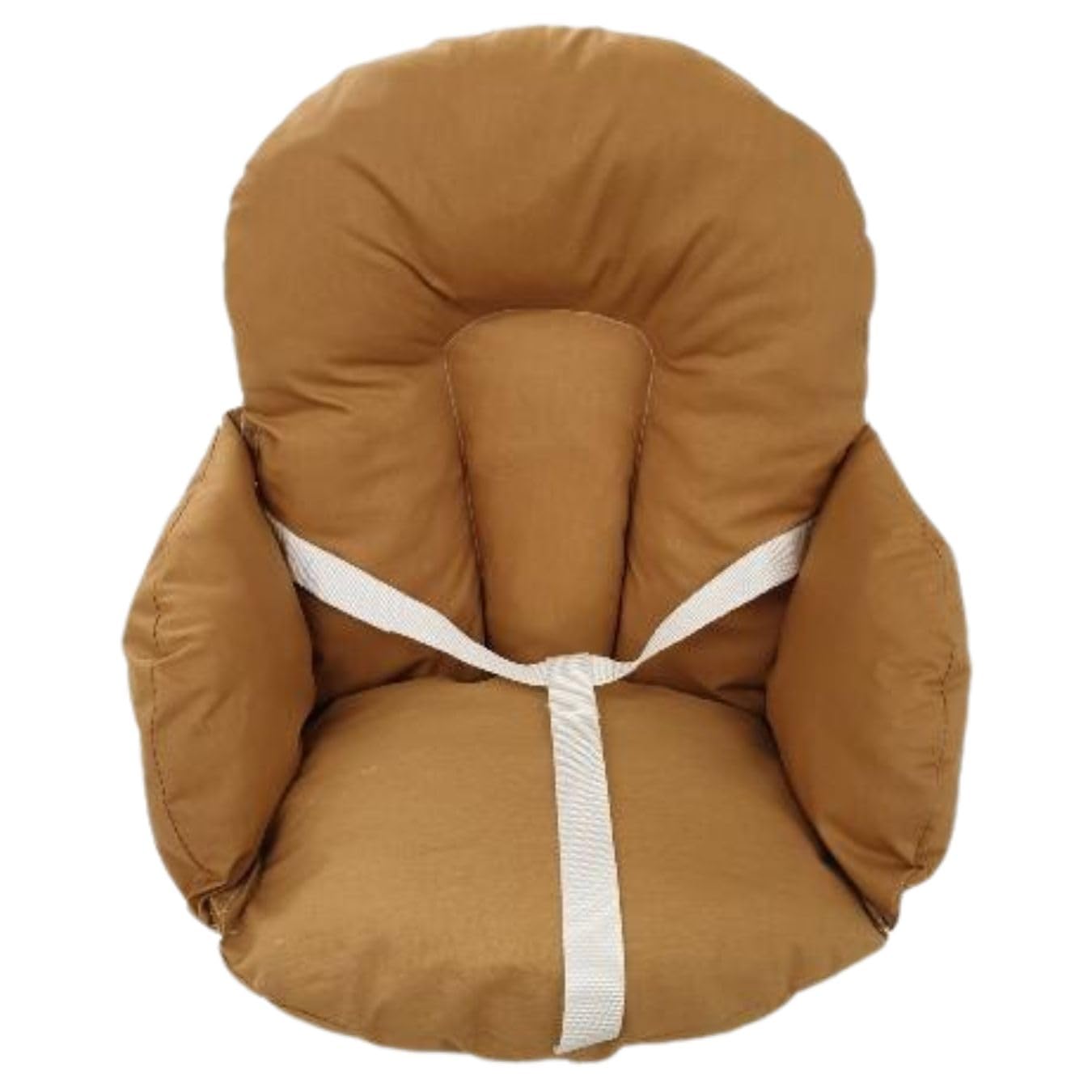 Easy Dort - Coussin de Chaise Haute bébé Coton Enduit Couleur - Camel - Fabriqué en France