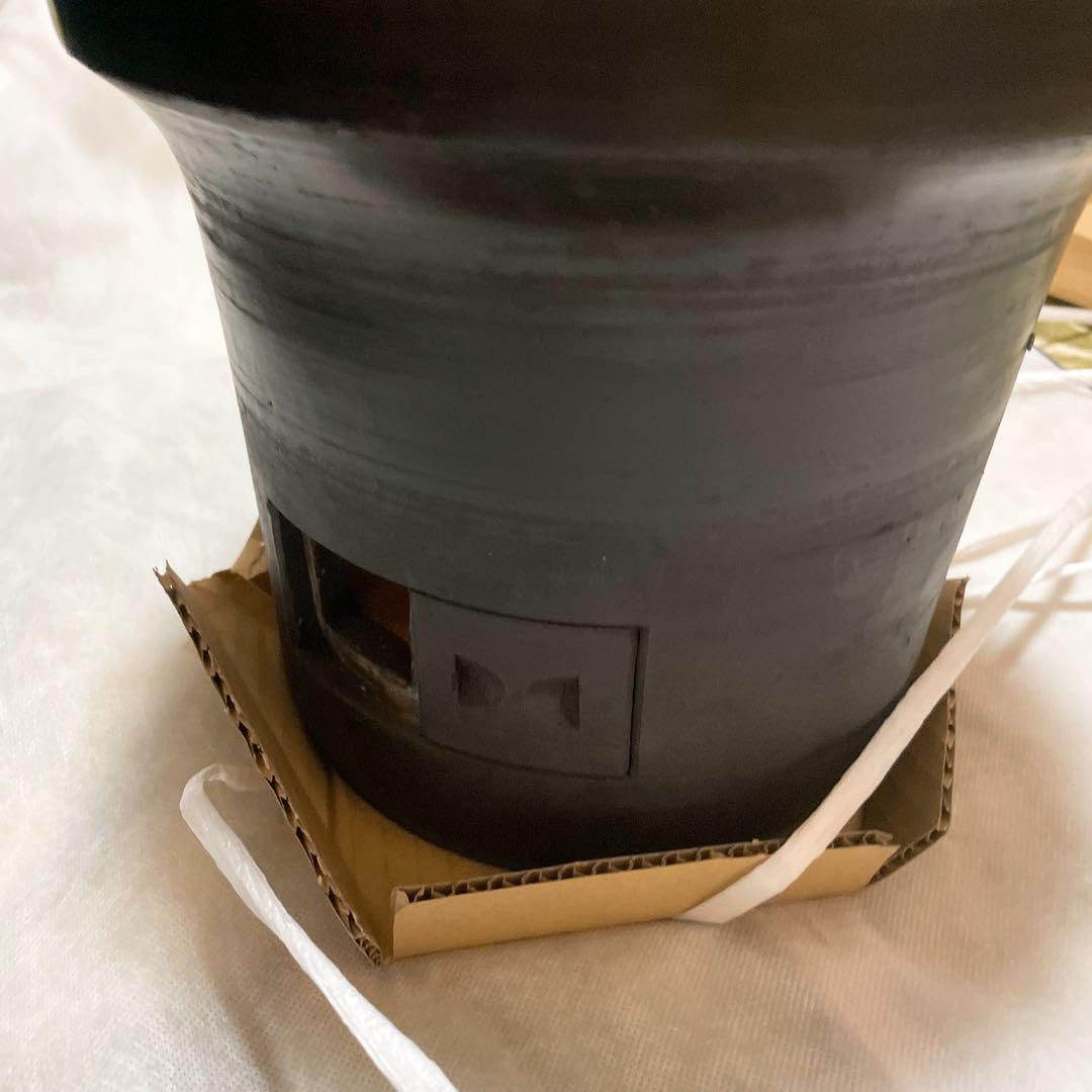 Amazon.co.jp: 三河七輪 三河 黒七輪 炭火焼コンロ 炭火焼き 黒